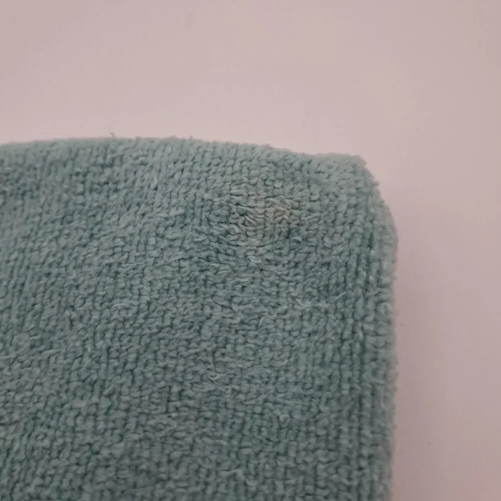 Martex Westpoint Pepperell USA Aqua Hand Towels (3) Butterfly Applique Fringes